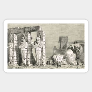 The Ramesseum at Thebes Egypt Sticker